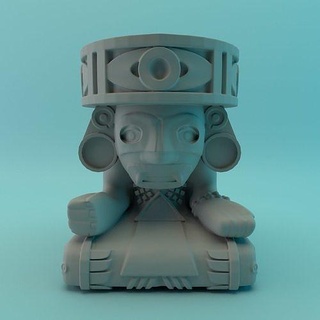 Huehueteotl nahuatl Teotihuacan México Deus divindade fuego artesania estatua pré hispânico arte esculturas 3d print model - Mito3D