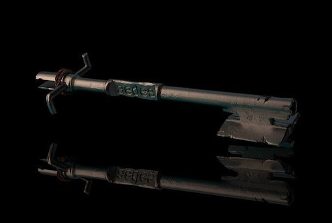 huge key weapon gun danger war military tool combat props art sculptures 3d print model - Mito3D