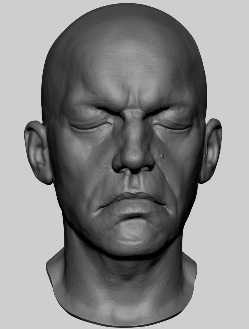hugo weaving stampabile art testa realistici zbrush ztl umana maschio l'anatomia faccia obj carattere i caratteri persone celebrità 3dprint sculture 3D print model - Mito3D