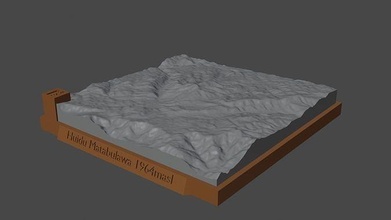 boh sarà ucciso montagna paesaggio vulcano terreno ambiente natura fotogrammetria elevazione dem scienza 3d print model - Mito3D