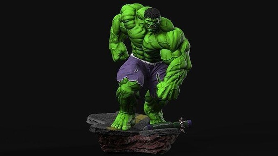 hulk wunder banner bruce mcu drucken art held statue charakter rächer spiele spielzeuge 3d print model - Mito3D