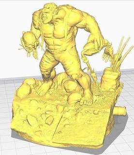 hulk vingador impressão 3d modelo maravilha vingadores esculturas estátua estatuetas arte 3d print model - Mito3D
