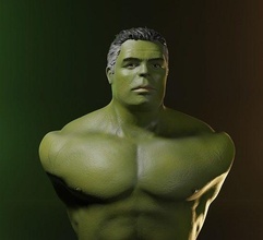 hulk bust - endgame marvel hero avengers art sculptures miniatures superhero character infinity comic games mark 3d print model - Mito3D