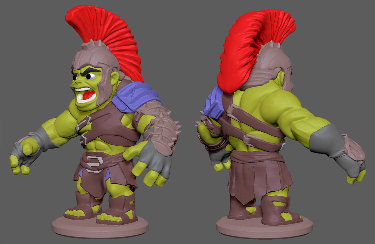 casco hulk chibi thor ragnarok 3dprint maravilla juegos juguetes 3D print model - Mito3D