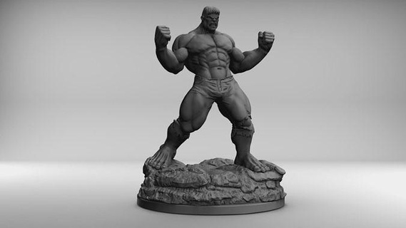 Hulk Sammlerstück escultura Drucken 3d Modellieren Wunder Superheld druckbar Held Prototyp entwickeln Kunst Skulpturen Charakter Fantasie 3d print model - Mito3D