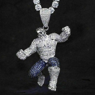 hulk pendant uniq antiq art deco fancy bridal jewellery printable jewelry pendants 3d print model - Mito3D