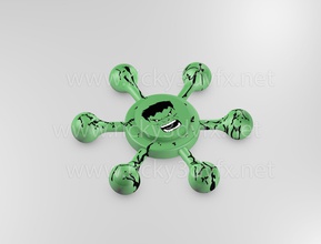 hulk spinner oyun-oyuncak oyuncak oyun eğlenceli funn oyunlar oyuncaklar oyunları 3d print model - Mito3D