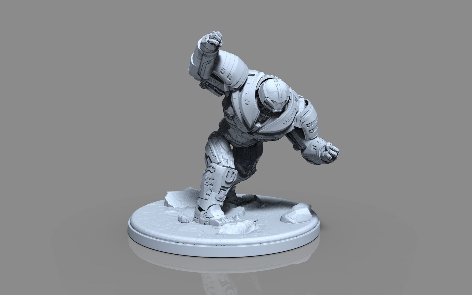 hulkbuster iron man statue infinity war thanos ironman tony stark figure 3dprint 3dprinting sculpture art hulk marvel games toys 3D print model - Mito3D