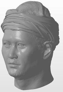 humano fracasso turcomano Alto ultra realista escultura masculino homem figura estátua cara retrato turco arte esculturas 3d print model - Mito3D