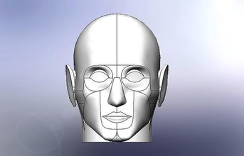 Humain tête goujat impression anatomie homme solide loisir DIY 3d print model - Mito3D