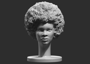 human head modern sculpture 3d print model 107 statue figure abstract abstraction art museum exhibition decoration decor interior award office architectural sculptures anatomy 3d print model - Mito3D