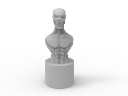 humano esculpir Arte 2 escupiendo estatua personaje cuerpo obra arte diseño artístico esculturas hombre fuerte 3d print model - Mito3D