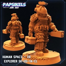human space explorer xb sk u5 ta cl avp aliens creatures spacemarine 3dprint games tabletop collectables miniatures toys 3d print model - Mito3D