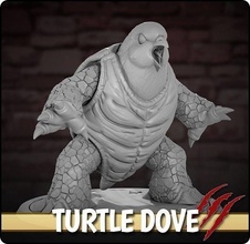 humanoid turtle dove head rpg miniature art character sculpture game monster creature dungeonsanddragons dnd games toys board 3d print model - Mito3D