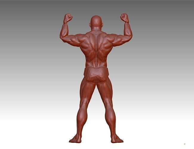 hunk man 3d model figure male muscle human body printing download stl art 3D print model - Mito3D