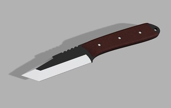 caccia sopravvivenza coltello modello creatori all'aperto david Kreuzberg PDF Stampa 3d creatore acciaio acuto lama taglio sopravvissuto prepper messer 3d print model - Mito3D