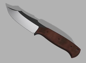 caccia sopravvivenza coltello modello creatori david Kreuzberg design cucina PDF 3d Stampa acciaio pugnale lama sopravvissuto acuto tagliare attrezzo messer 3d print model - Mito3D