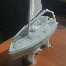 hunter 410 yatch 3dprint print 3dprinting boat ship sailboat watercraft hobby diy 3d print model - Mito3D