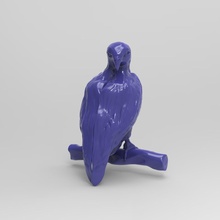 hunter falcon art hawk 3d model bird eagle sculptures 3d print model - Mito3D