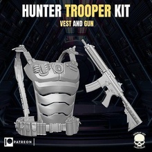 hunter trooper kit action figures vest gear gi joe marvel legens star wars black series figure military space sci f games toys 3d print model - Mito3D