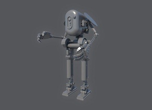 hurid 327 guerra Galaxias droides robot maquinaria estrella guerras pasatiempo juegos juguetes 3d print model - Mito3D