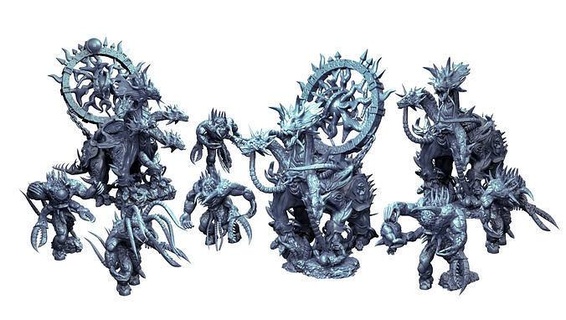 hydra vortex beast spawns chaos collection warhammer 40k warhammer 40k 40k warhammer vortex beast 1k sons thousandsons printable eldritchhorror chaosspawn spawnofchaos games toys games toys  3d print model - Mito3D