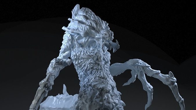 hidralisco barco estrellas hidra zerg personaje estrella arte rts escultura figura videojuego vídeo juego estatua guerra Warcraft sc pc juegos juguetes 3D print model - Mito3D