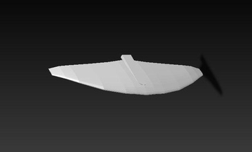 hydrofoil alpha-one s foil supfoil kitefoil surf surffoil carbon carbonfiber diy pla 3d print fun glide wingfoil wing hobby 3d print model - Mito3D