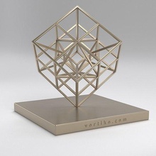 iper cubo arte forma geometrico scultura stampa matematico ottaedro astratto statua medio 3d print model - Mito3D