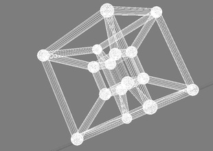 hypercube science sacred geometry cube hyper higher math astronomy physics 3d print model - Mito3D
