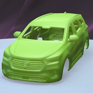 hyundai santa fe 2020 printable car body slot scalextric tamiya rc miniz control crawler ninco kyosho scx axial games toys game accessories 3d print model - Mito3D