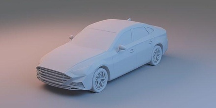 hyundai sonate 2020 impression 3dprinting automobile voiture véhicule sedan d'impression rc jouet roue conduire auto jeux jouets capuche voyage loisir diy 3d print model - Mito3D