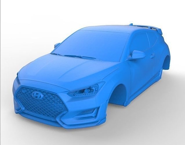 hyundai veloster stl datei 3d drucken korea schrägheck koreanisch limousine sport wagen standard hobby diy automobil 3D print model - Mito3D