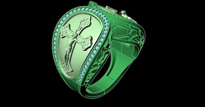 hz anel matriz rinoceronte moda jóias diamante prata zbrush trazer cristão arte homem mulher argolas joalheria covid 19 proteção recursos esterlina engagem beleza noivado 3d print model - Mito3D
