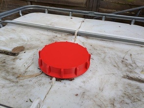 ibc tank kapak çap 163mm şapka su ev dış mekan 3d print model - Mito3D