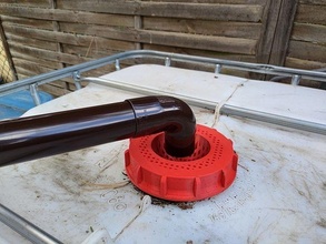 ibc tank lid grid swale diameter 163mm cap house outdoor 3d print model - Mito3D