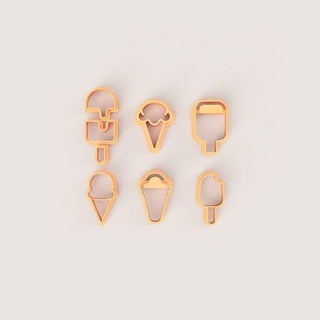 ice cream polymer cutter set clay earring shape art organic jewelry 3d print model - Mito3D