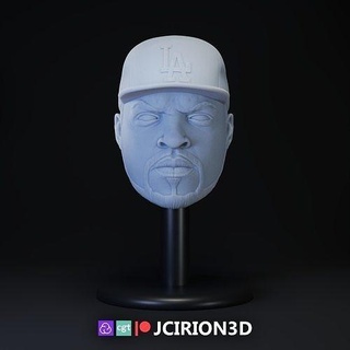 ice cube custom head rap 90s hip hop nwa games toys 3d print model - Mito3D