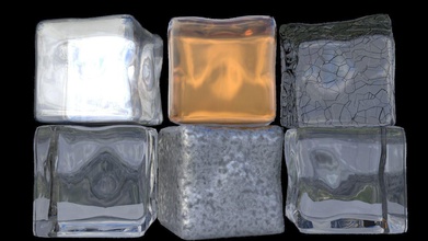 des cubes de glace modèle 3d art blender 3dmodel icecubes l'eau sculptures 3d print model - Mito3D