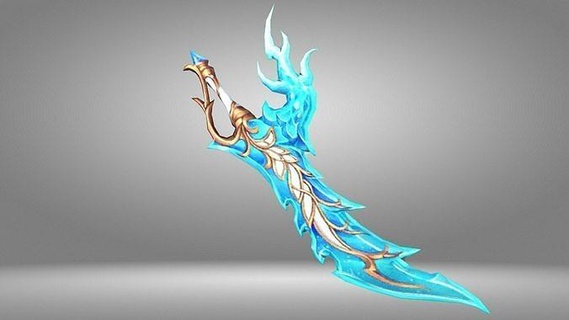 ice sword 3dprint 3dprinting cosplay game games monsterhunter monsterhunterworld mhw chargeblade blade printable prop scale toy toys 3d print model - Mito3D