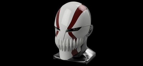 ichigo hohl visiert mask finale markierung bleichen 3d drucken maske helm cosplay hohlmaske anime kunst spielzeug ichigomask vizored zauberer kurosaki kostüm arrancar spiele spielzeuge 3d print model - Mito3D