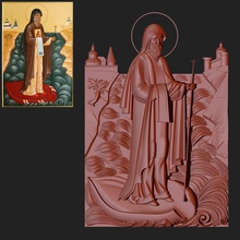 icon basil ryazan art holy religiou object orthodoxy religion church iconostasis decor bas relief sculpture jesu statue christian other 3d print model - Mito3D