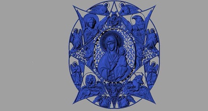 icône brûlant buisson art religion antique symbole rétro déco religiou objet christianisme visuels conception église bijoux pendentifs 3d print model - Mito3D