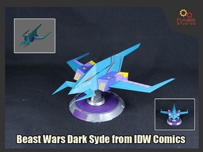 iconic ship series transformers bw dark syde idw comics ships darksyde games toys 3d print model - Mito3D