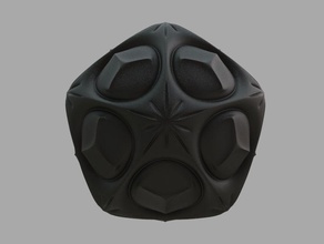icosahedron pattern 1 art math mathart mathematical 3d print model - Mito3D