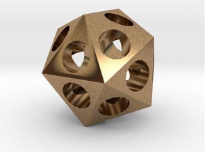 icosahedron math mathematics school numbers art home gift education multiply artchallenge mathematical 3d print model - Mito3D