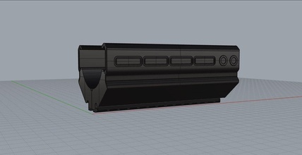 ics cpx08 batería soporte mod1 cxp cxp08 porta bateria airsoft personalizado bricolaje diy pistola aire comprimido impresora 3dprinter pasatiempo 3d print model - Mito3D