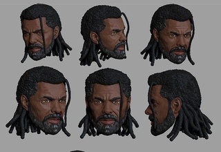 Idris Elba Heimdall baş şekil vermek hayret oyunlar oyuncaklar 3d print model - Mito3D
