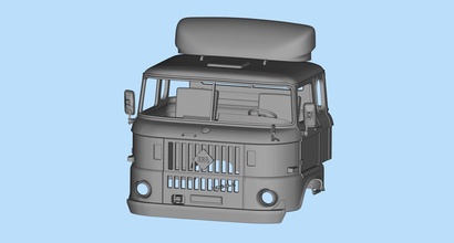 w50 longo táxi escala personalizadas rc corpo cartuchos gdr alemãs caminhão corpos stl impressão construtor tamiya passatempo faça automotivo 3d print model - Mito3D