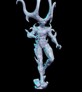 ifrit xiv final fantasy 32mm pre-supported 3d print miniature miniatures figurines dnd dungeon dragons heroquest futuristic sculpture printable cloud remake character games toys board 3d print model - Mito3D